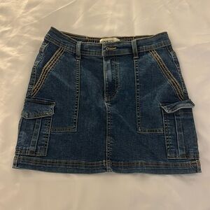 Cargo Jean skirt